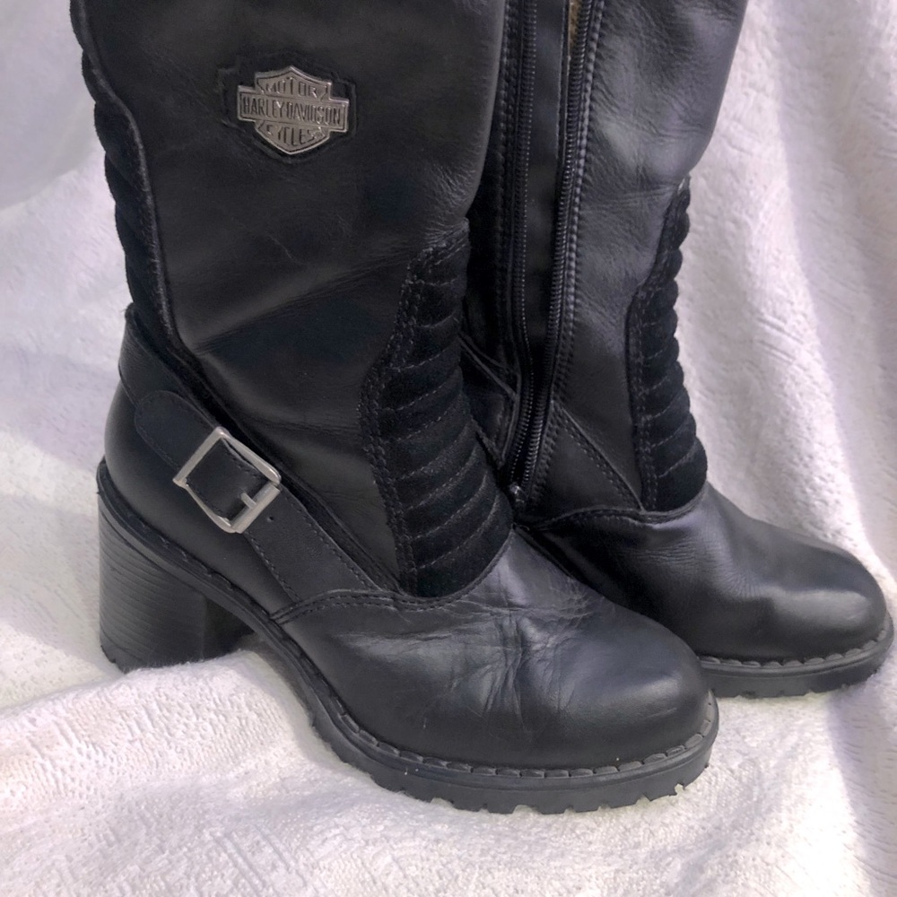 Harley Davidson women’s leather rider boots size 7